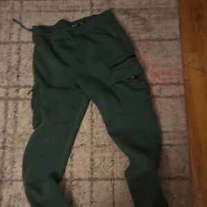 Brooklyn Cloth Forest Green Cargo Joggers
